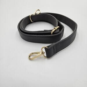 Crossbody Shoulder Strap Leather Replacement Gold Metal Clip 1"x 48" Adjustable